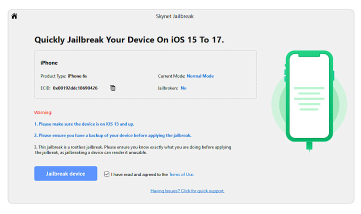 SkynetTool All-In-One Jailbreak-Screenshot