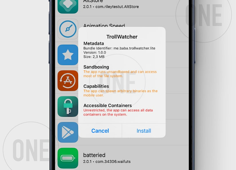 IPA installeren via TrollStore App Installer op iOS